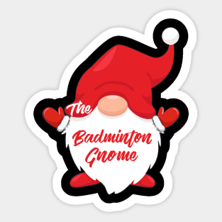 The Badminton Gnome Matching Family Christmas Pajama Sticker